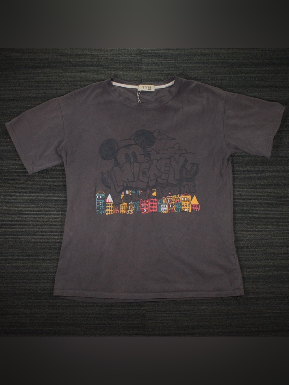 TYM Disney Mickey Mouse Toronto Graphic Tee Gray